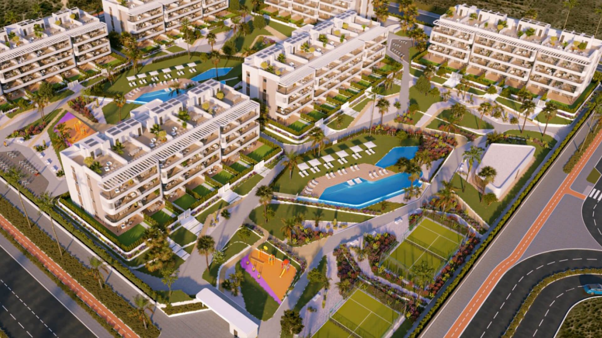 Квартира в Sunset Village, Торревьеха, Аликанте, Испания 3 спальни, 223м2 №155230