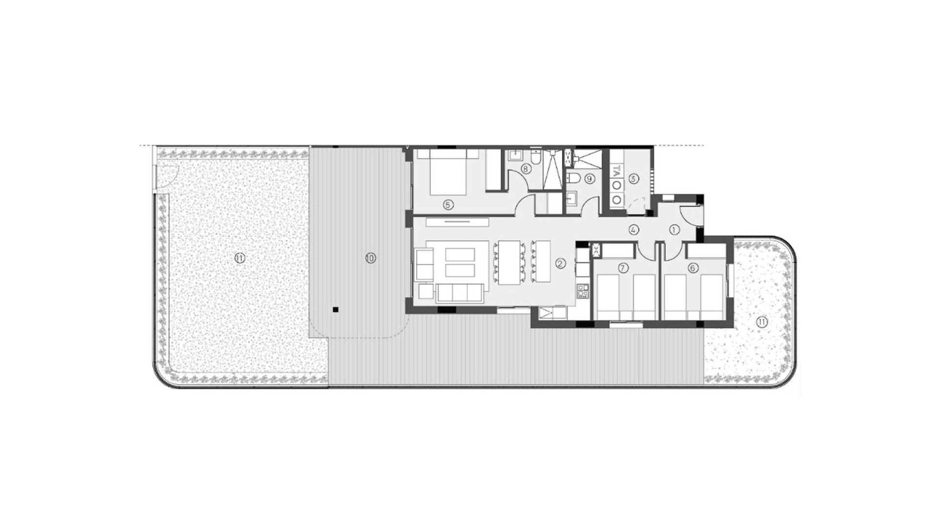 Квартира в Sunset Village, Торревьеха, Аликанте, Испания 3 спальни, 223м2 №155230