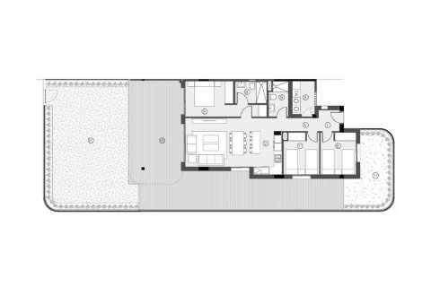 Layout 3 bedroom, 223,6 sq.m. in Sunset Village in La Hoya, Torrevieja, Spain №155231