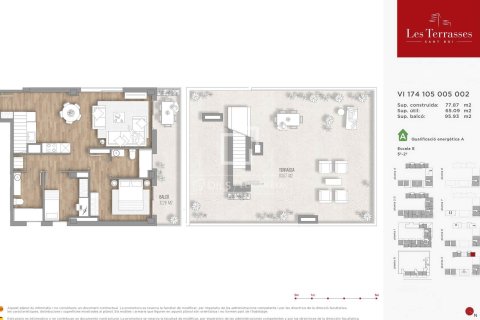 Penthouse w Sant Boi de Llobregat, Barcelona, Hiszpania 2 sypialnie, 77 mkw. nr 150656 – zdjęcie 24