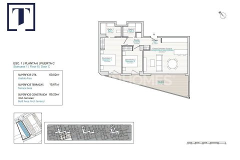 Takvåning till salu i Villajoyosa, Alicante, Spanien 3 sovrum, 94 kvm. Nr. 139740 - foto 11