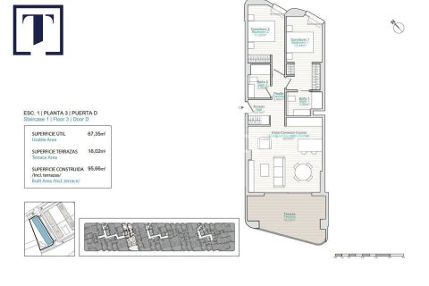 Takvåning till salu i Villajoyosa, Alicante, Spanien 3 sovrum, 94 kvm. Nr. 139740 - foto 21