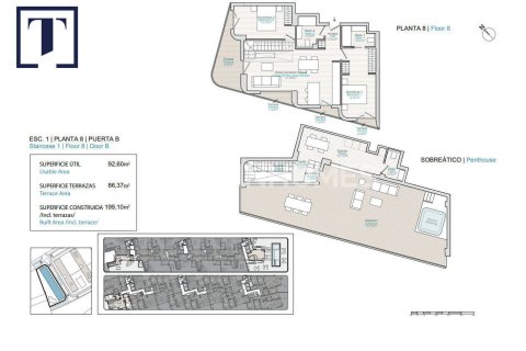 Takvåning till salu i Villajoyosa, Alicante, Spanien 3 sovrum, 94 kvm. Nr. 139740 - foto 13