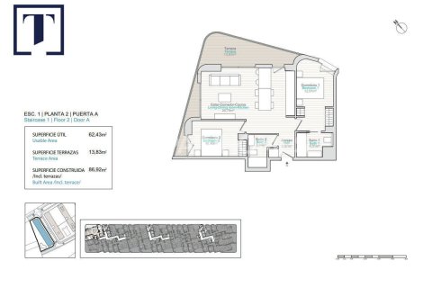 Продажа пентхауса Вильяхойоса, Аликанте, Испания 2 спальни, 84м2 №139738 - фото 18
