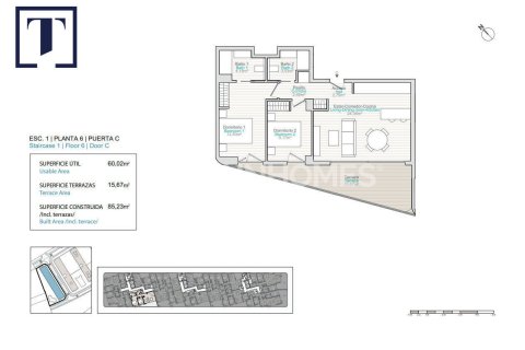 Продажа пентхауса Вильяхойоса, Аликанте, Испания 2 спальни, 84м2 №139738 - фото 11