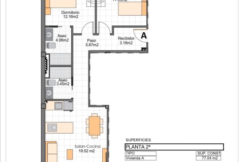 Wohnung zum Verkauf in Lo Pagan, Murcia, Spanien 2 Schlafzimmer, 83 m2 Nr. 190083 - Foto 14