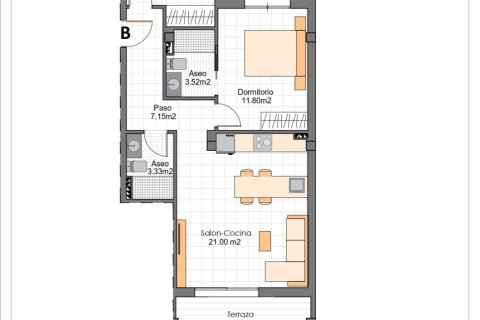 Wohnung zum Verkauf in Lo Pagan, Murcia, Spanien 2 Schlafzimmer, 83 m2 Nr. 190083 - Foto 15