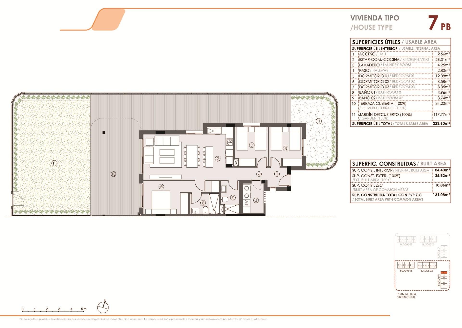 Apartamento en Torrevieja, Alicante, España 3 dormitorios, 84 m2 No. 147957