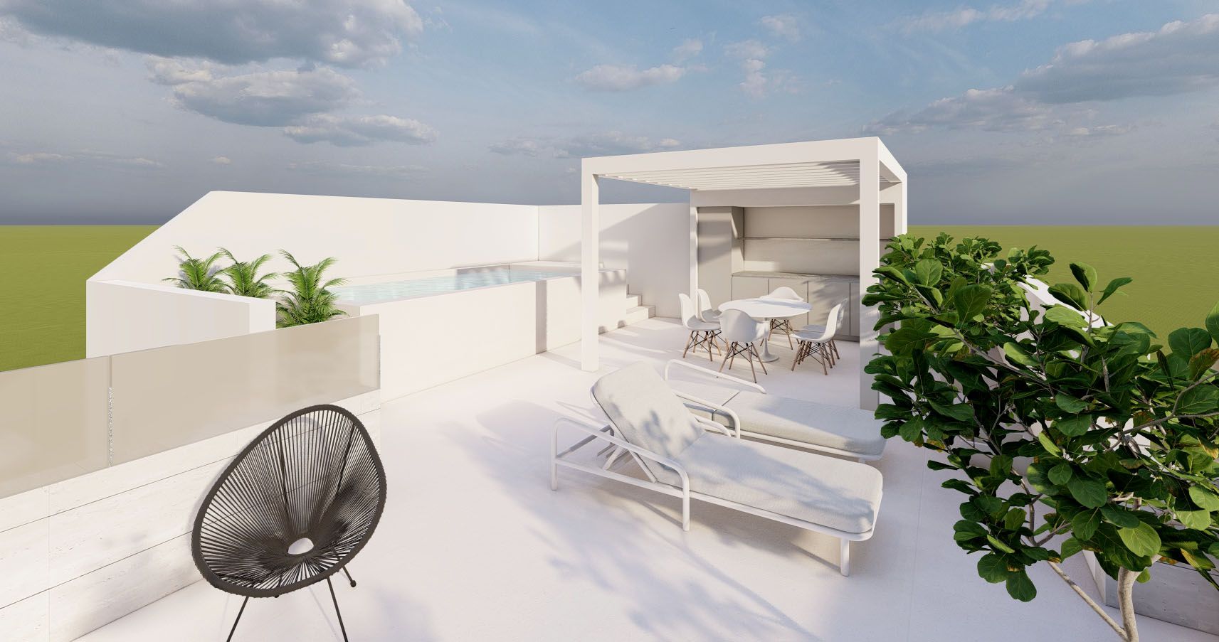 Bungalow in Pilar de la Horadada, Alicante, Spain 2 bedrooms, 88 sq.m. No. 147959