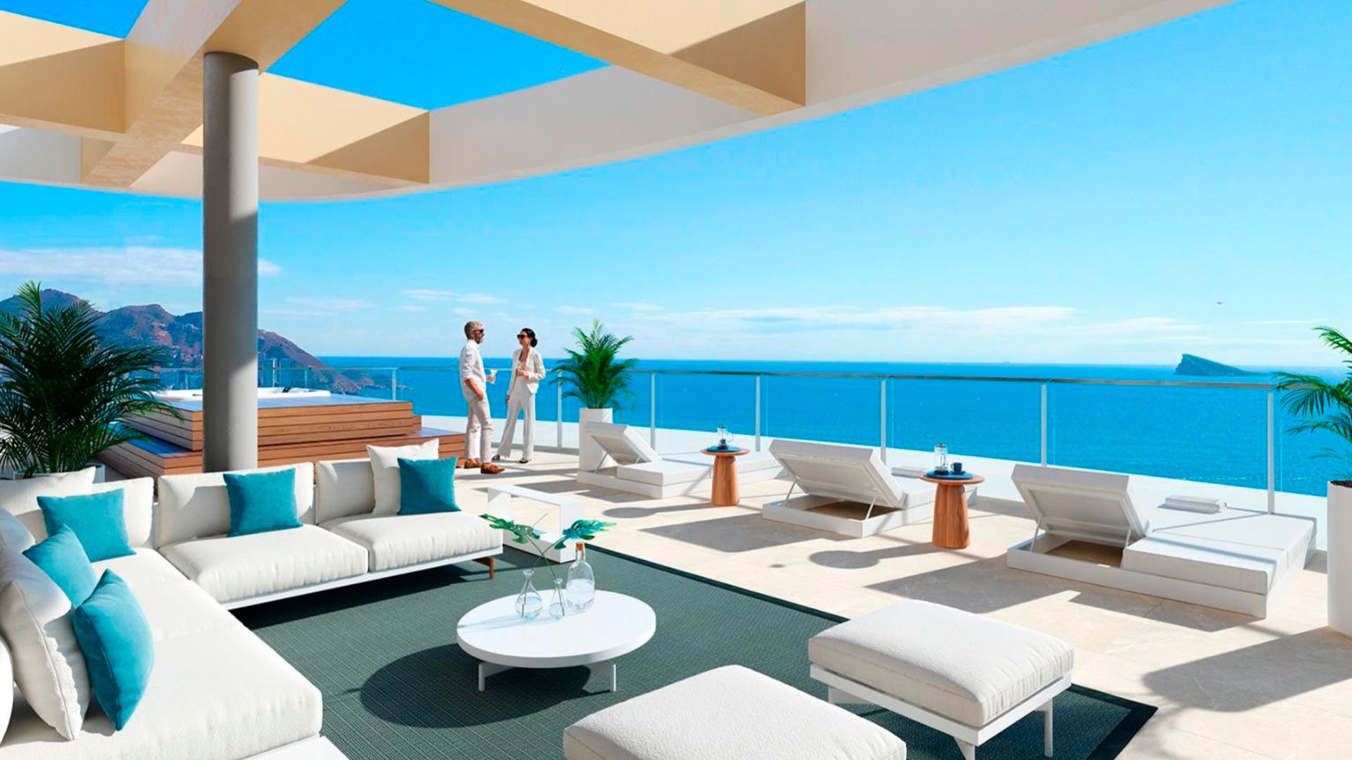Apartament w Sunset Sailors, Benidorm, Alicante, Hiszpania 2 sypialnie, 109 mkw. nr 147147