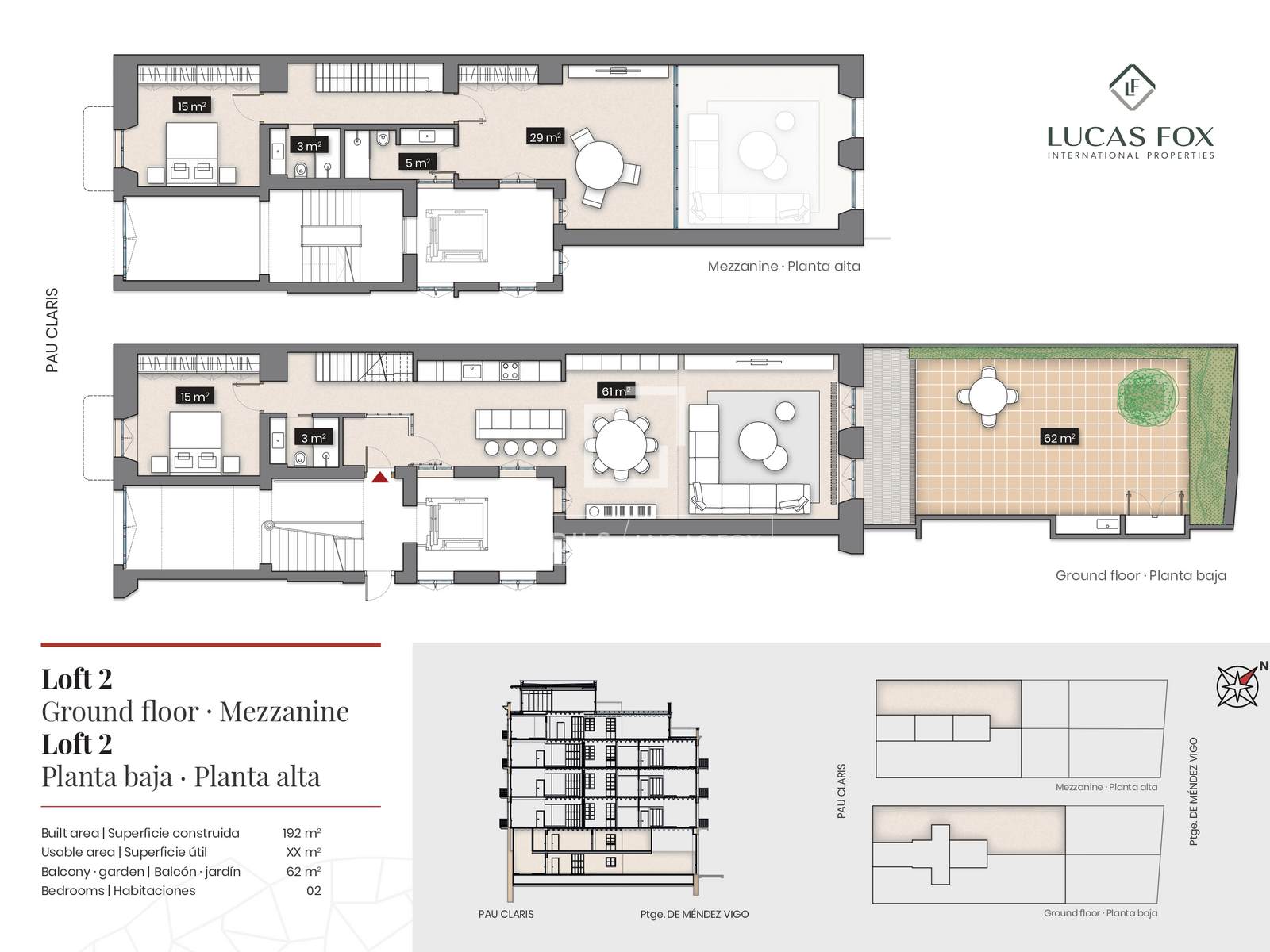 Apartment in Barcelona, Spain 2 bedrooms, 192 sq.m. No. 150930