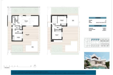 Villa pārdošanā Los Alcazares, Murcia, Spānijā 3 istabas, 112 m2 Nr. 112554 - attēls 12