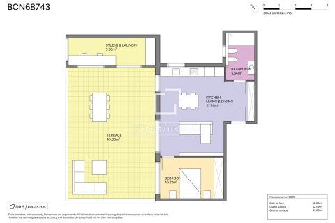 Penthouse for sale in Barcelona, Spain 1 bedroom, 62 sq.m. No. 192630 - photo 26