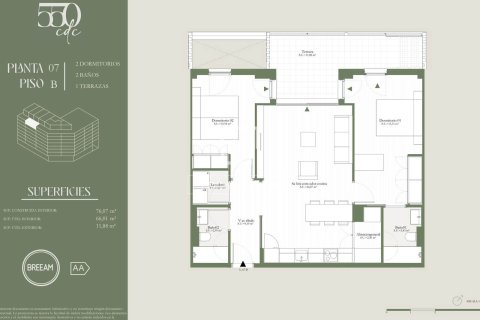 Apartment for sale in Barcelona, Spain 2 bedrooms, 76 sq.m. No. 192635 - photo 16