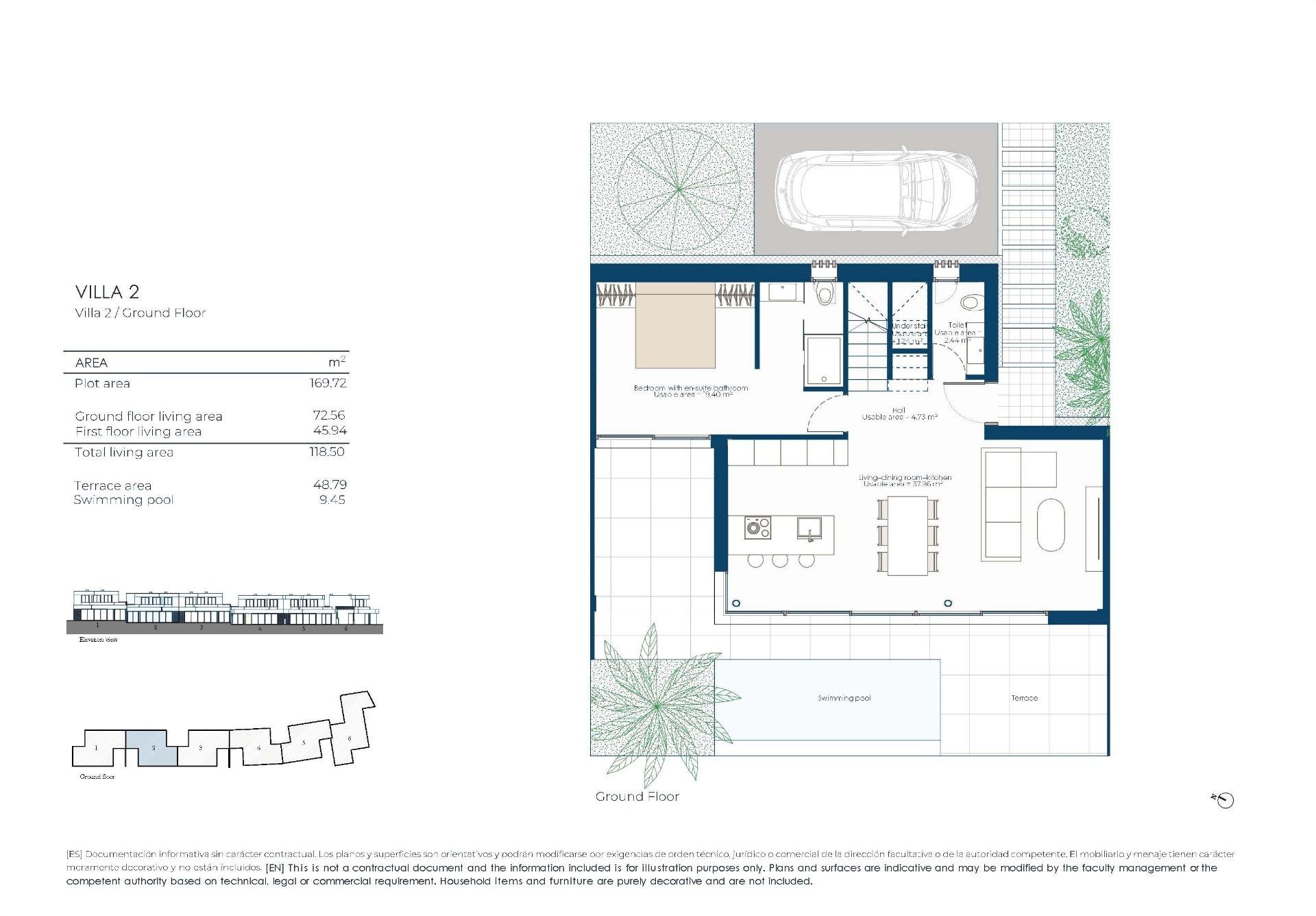 Townhouse in Banos Y Mendigo, Murcia, Spain 3 bedrooms, 118 sq.m. No. 182066