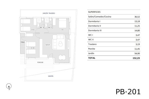 Bungalow zum Verkauf in San Miguel de Salinas, Alicante, Spanien 3 Schlafzimmer, 85 m2 Nr. 135271 - Foto 11