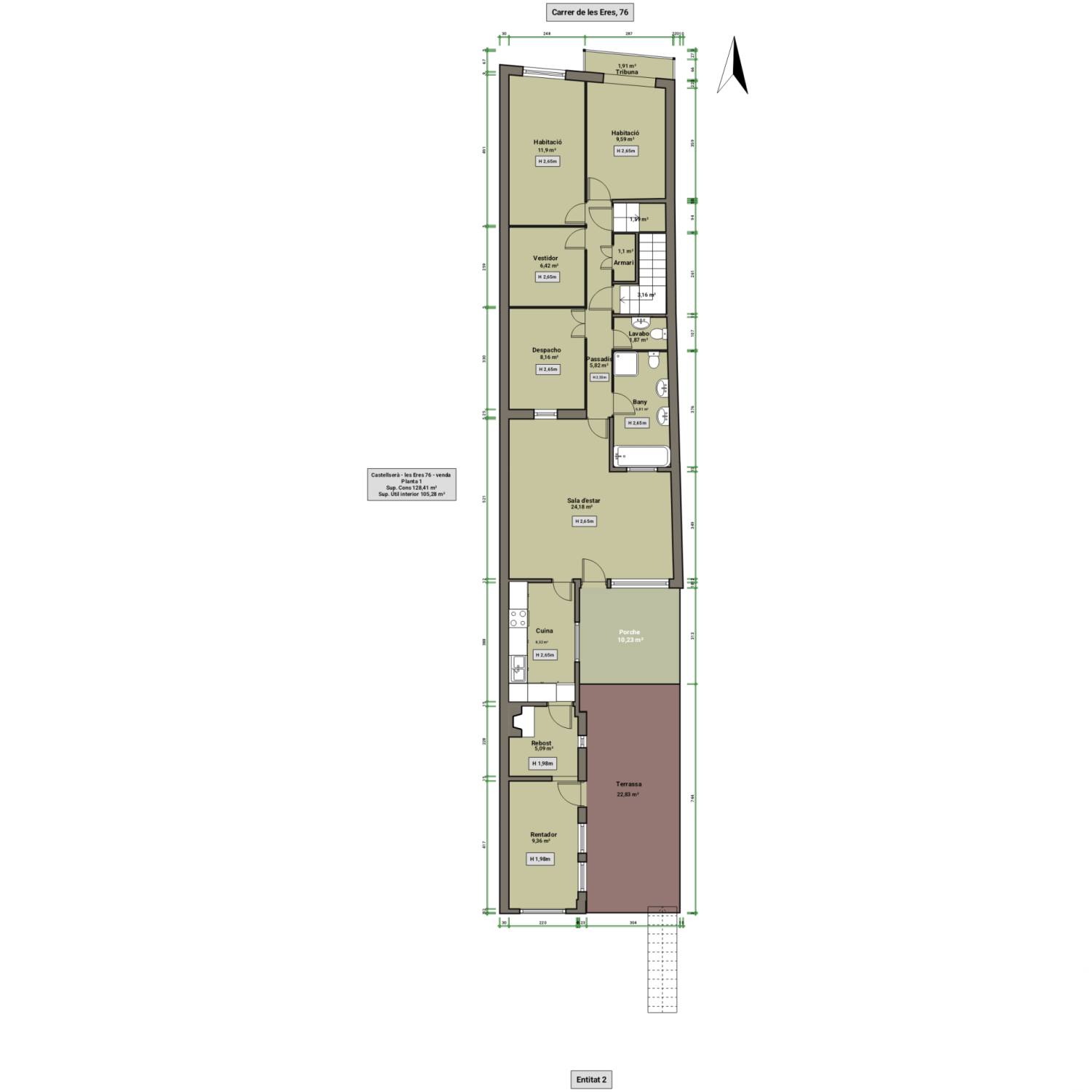 Villa en Espagne 2 chambres, 355 m2 No. 185031