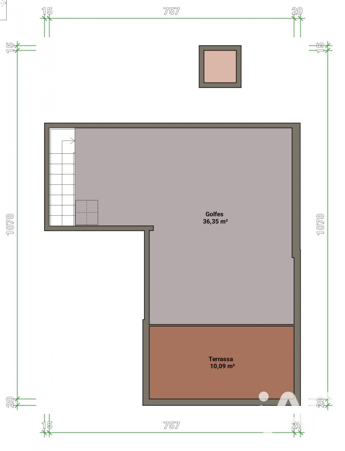 Villa i Spanien 1 sovrum, 747 kvm. Nr. 185124