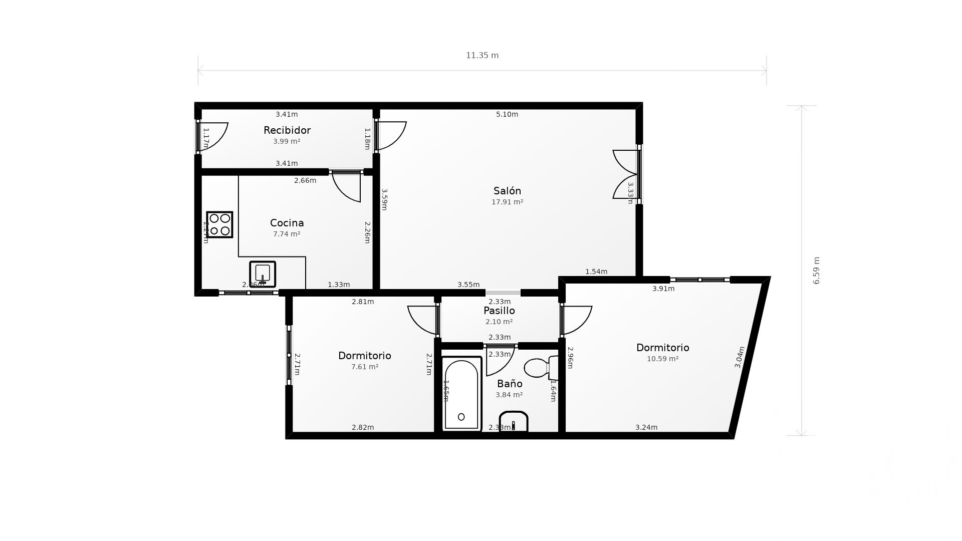 Apartment in Chiclana de la Frontera, Cadiz, Spain 2 bedrooms, 63 sq.m. No. 185302