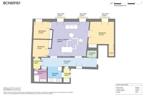 Apartment for sale in Barcelona, Spain 3 bedrooms, 91 sq.m. No. 167963 - photo 21