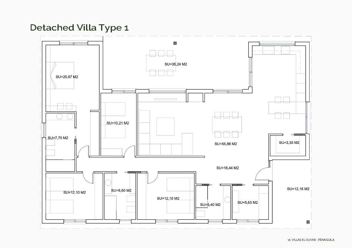 Villa i Penaguila, Alicante, Spanien 4 sovrum, 178 kvm. Nr. 133943
