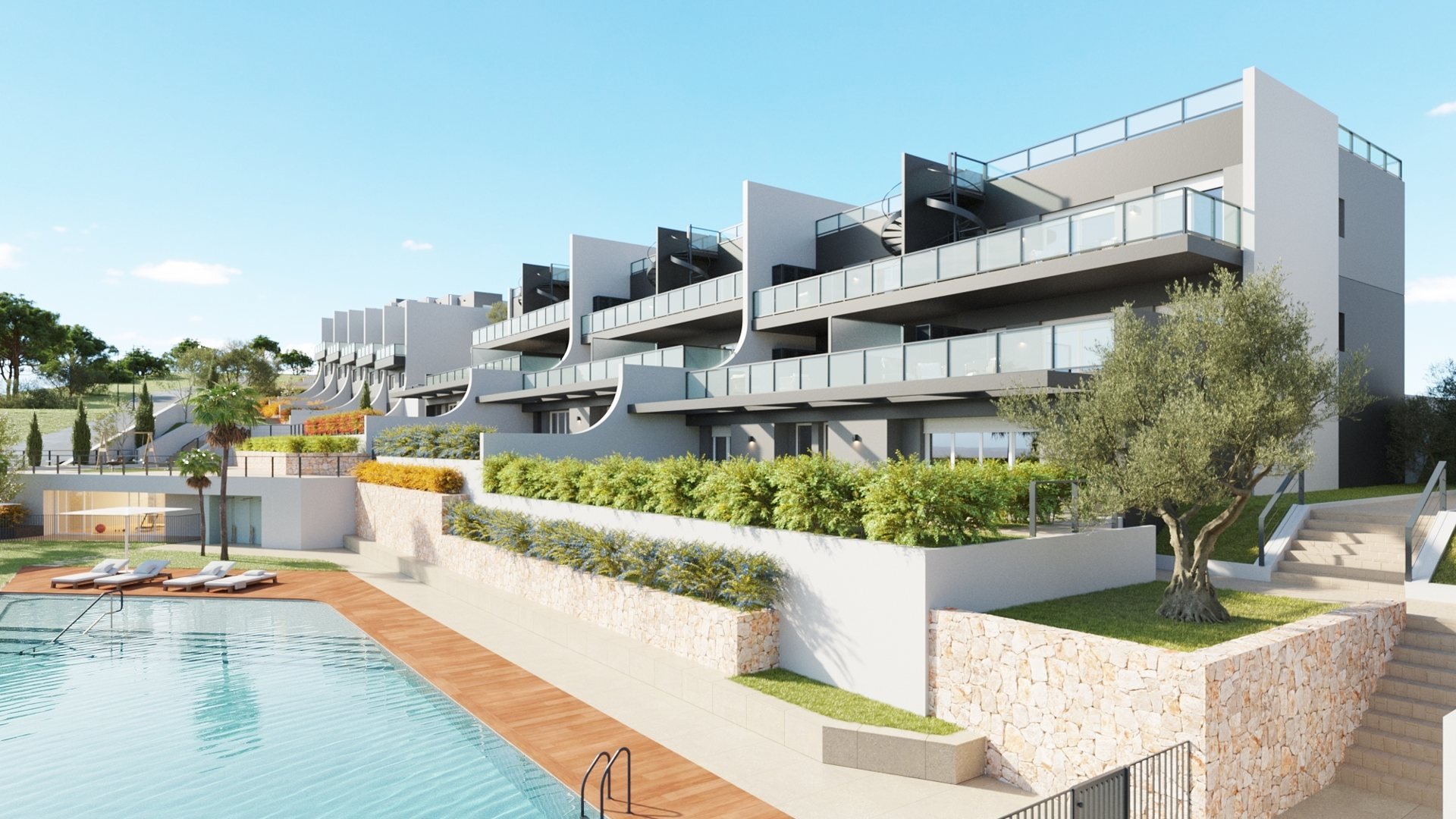 Квартира в Breeze, Финестрат, Аликанте, Испания 3 спальни, 179м2 №73892