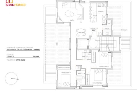 Продажа квартиры в Торре-Пачеко, Мурсия, Испания 2 спальни, 96м2 №142900 - фото 19