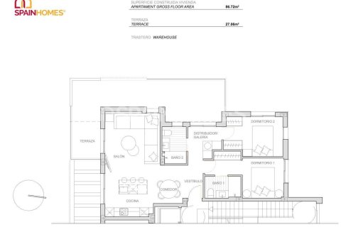 Продажа пентхауса в Торре-Пачеко, Мурсия, Испания 2 спальни, 85м2 №142901 - фото 26