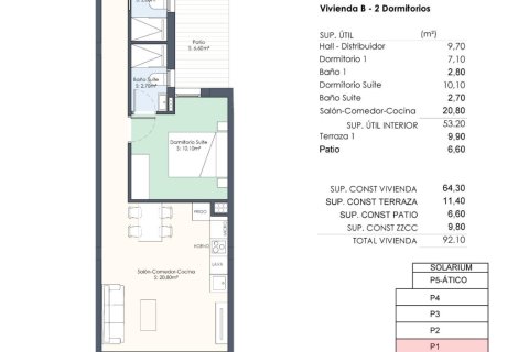 Wohnung zum Verkauf Torrevieja, Alicante, Spanien 2 Schlafzimmer, 64 m2 Nr. 135422 - Foto 13