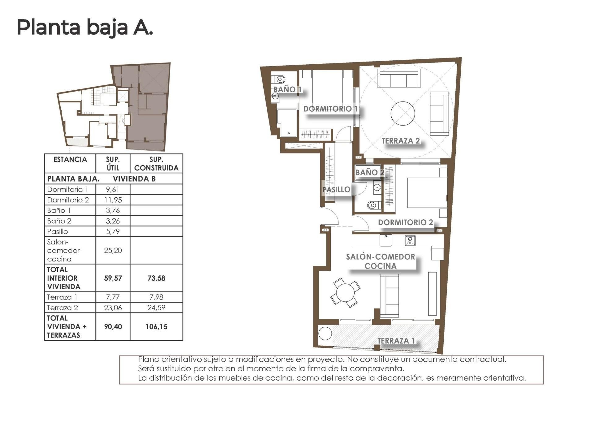 Apartment in Torrevieja, Alicante, Spain 1 bedroom, 50 sq.m. No. 143556