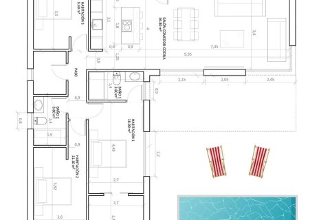 Villa en venta en Hondon De Las Nieves, Alicante, España 3 dormitorios, 129 m2 No. 143551 - foto 10