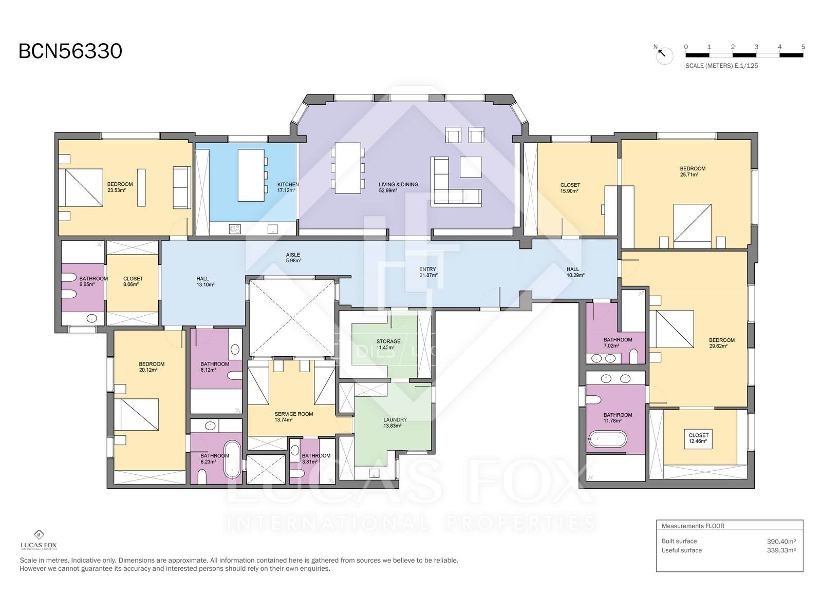 Appartamento a Barcelona, Spagna 5 camere da letto, 390 mq. N° 150790