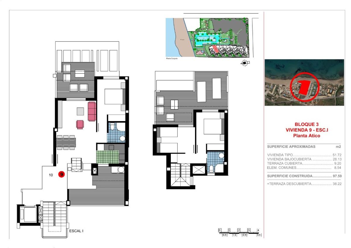 Apartment in Denia, Alicante, Spain 3 bedrooms, 98 sq.m. No. 80661