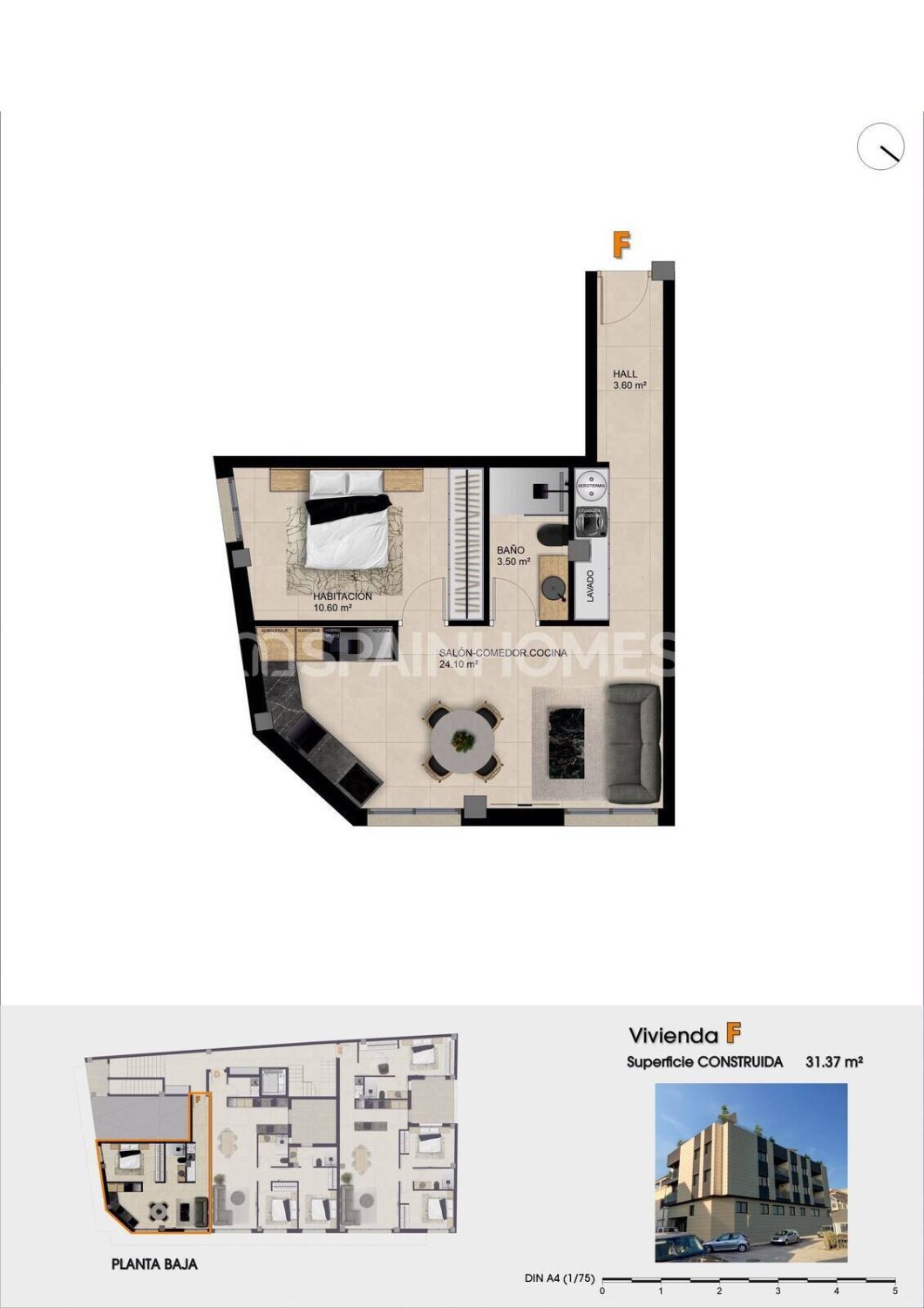 Wohnung in Catral, Alicante, Spanien 2 Schlafzimmer, 84 m2 Nr. 161626