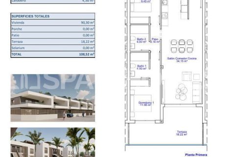 Lägenhet till salu i Pilar de la Horadada, Alicante, Spanien 3 sovrum, 115 kvm. Nr. 161621 - foto 17