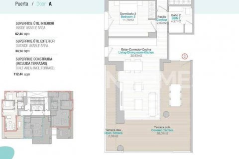 Kattohuoneisto myytävänä Calpe, Alicante, Espanja, 3 makuuhuonetta, 109 m2 No. 107971 - kuva 9
