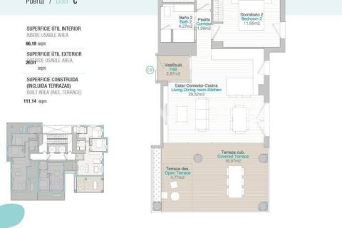 Penthauss pārdošanā Calpe, Alicante, Spānijā 3 istabas, 109 m2 Nr. 107971 - attēls 22