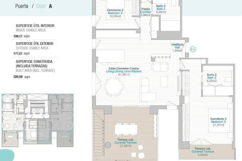 Kattohuoneisto myytävänä Calpe, Alicante, Espanja, 3 makuuhuonetta, 109 m2 No. 107971 - kuva 8