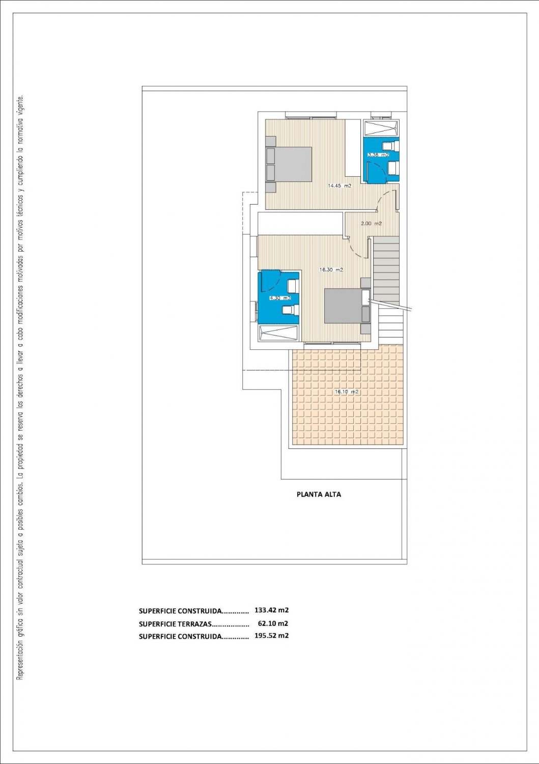 Huvila Benijofar, Alicante, Espanja 3 makuuhuonetta, 133 m2 No. 103523