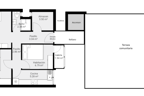 Penthouse w Barcelona, Hiszpania 2 sypialnie, 59 mkw. nr 172724 – zdjęcie 23