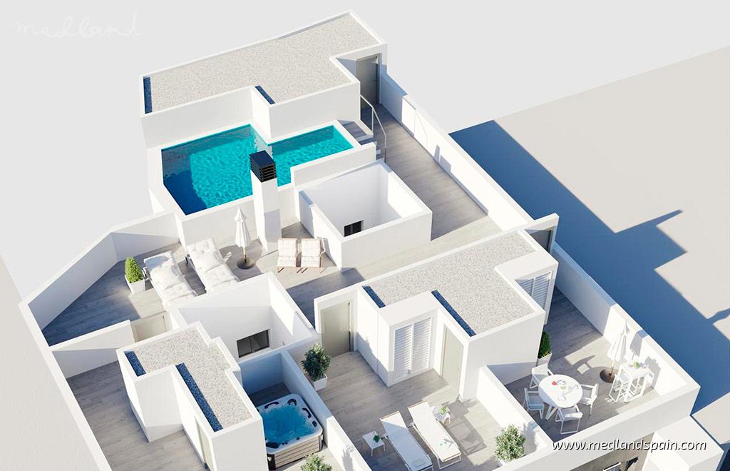 Apartament w Torrevieja, Alicante, Hiszpania 3 sypialnie, 137 mkw. nr 182636