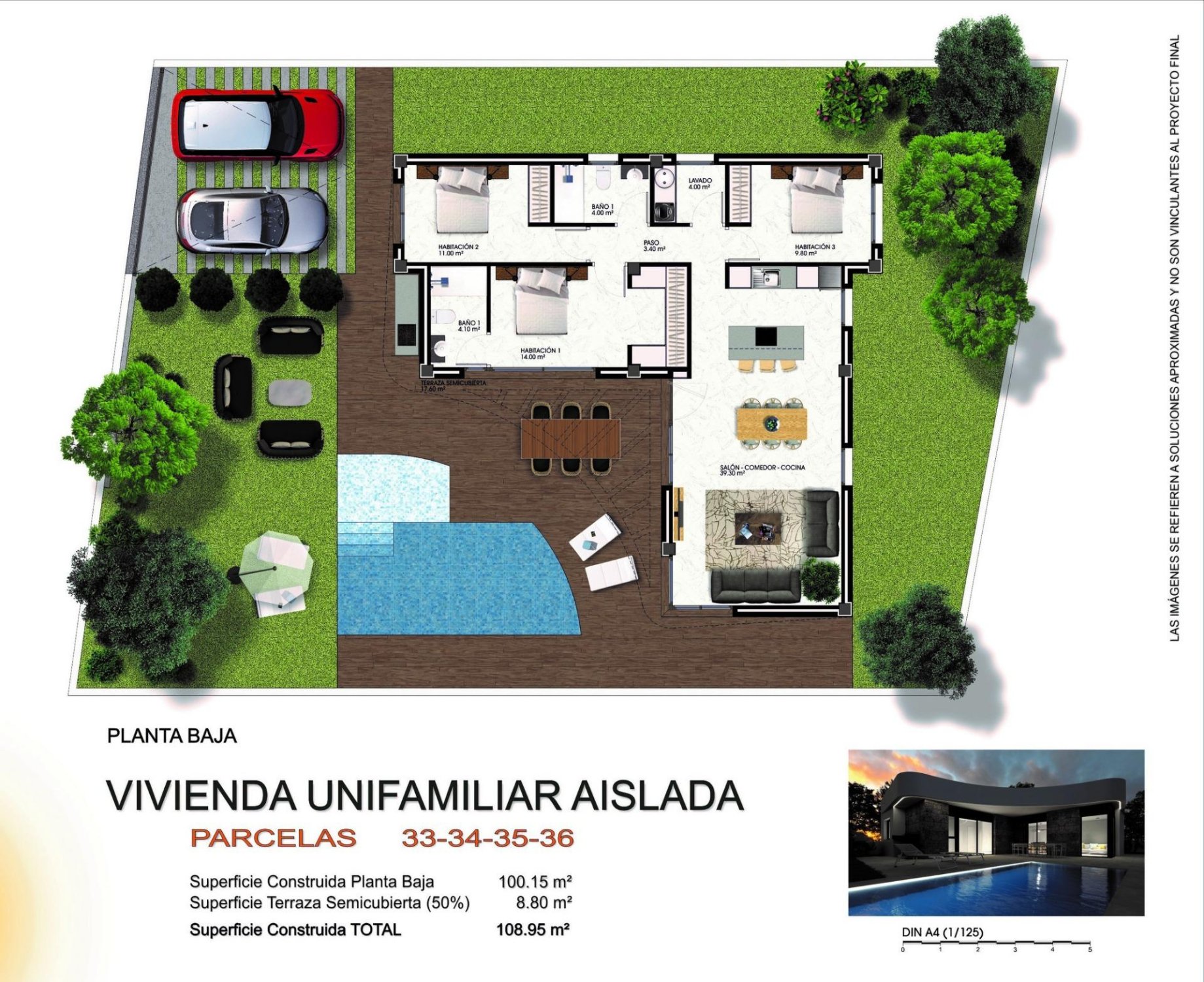 Villa à Los Montesinos, Alicante, Espagne 3 chambres, 108 m2 No. 142430