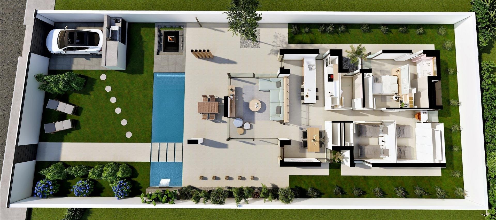 Villa a San Fulgencio, Alicante, Spagna 3 camere da letto, 135 mq. N° 142427