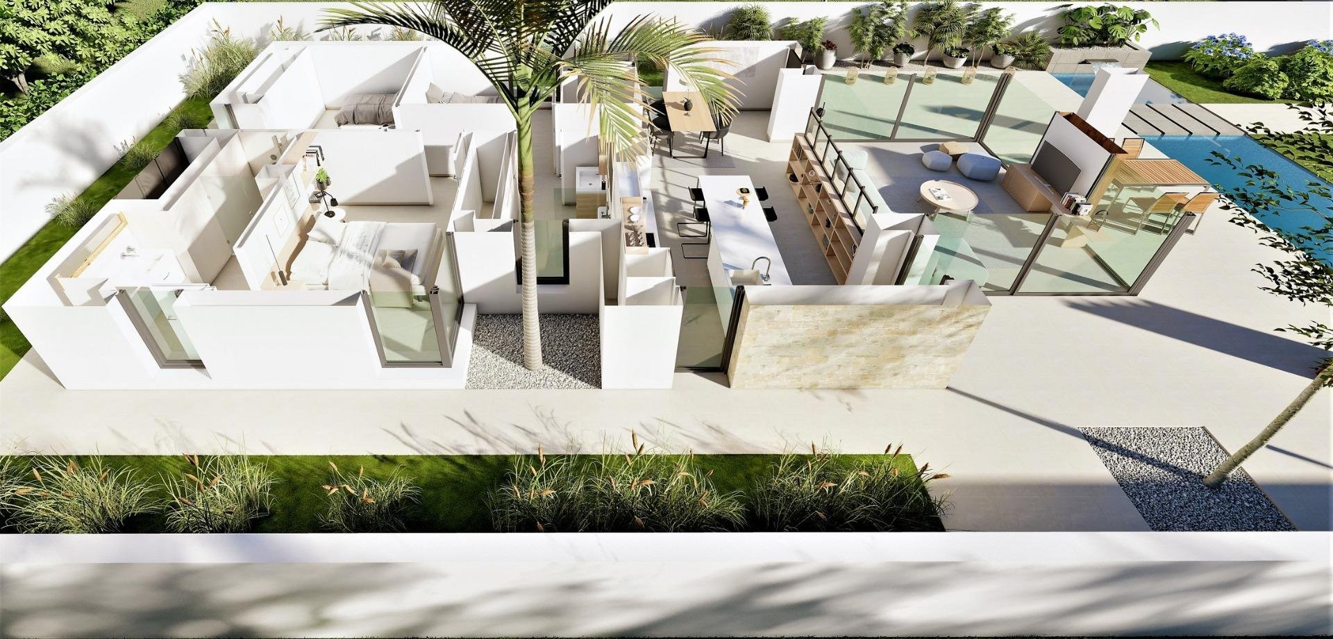 Villa a San Fulgencio, Alicante, Spagna 3 camere da letto, 135 mq. N° 142427