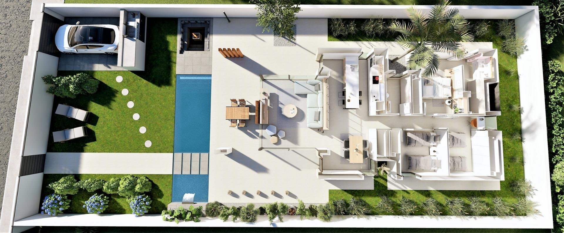 Villa a San Fulgencio, Alicante, Spagna 3 camere da letto, 135 mq. N° 142427
