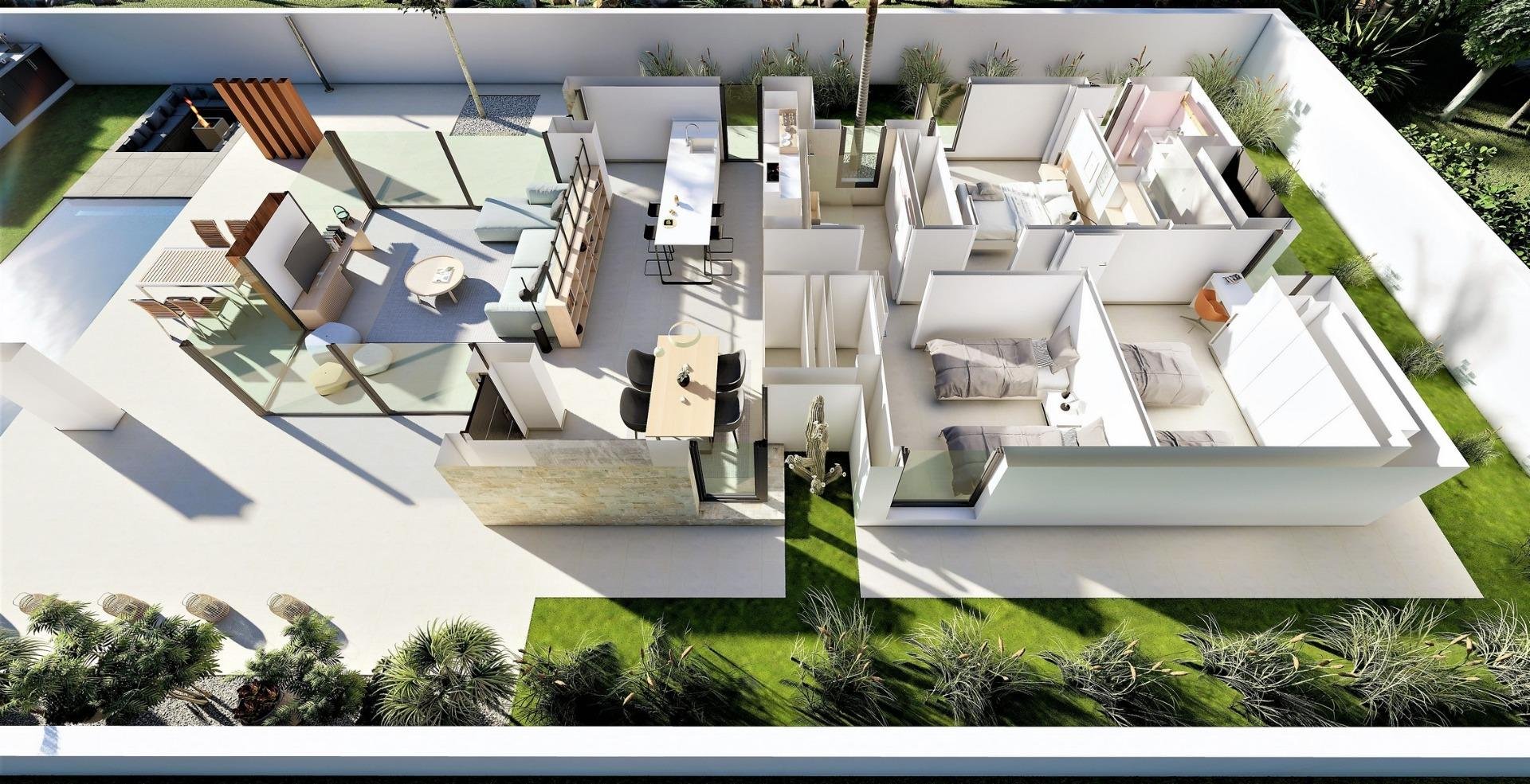 Villa a San Fulgencio, Alicante, Spagna 3 camere da letto, 135 mq. N° 142427