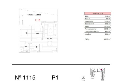 Apartament San Miguel de Salinas, Alicante, Hiszpania 2 sypialnie, 65 mkw. nr 135058 – zdjęcie 14
