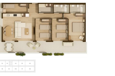 Dzīvoklis pārdošanā Moncofa, Castellon, Spānijā 4 istabas, 105 m2 Nr. 180271 - attēls 16
