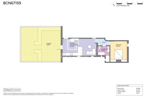 Penthauss pārdošanā Barcelona, Spānijā 1 istaba, 52 m2 Nr. 168928 - attēls 25