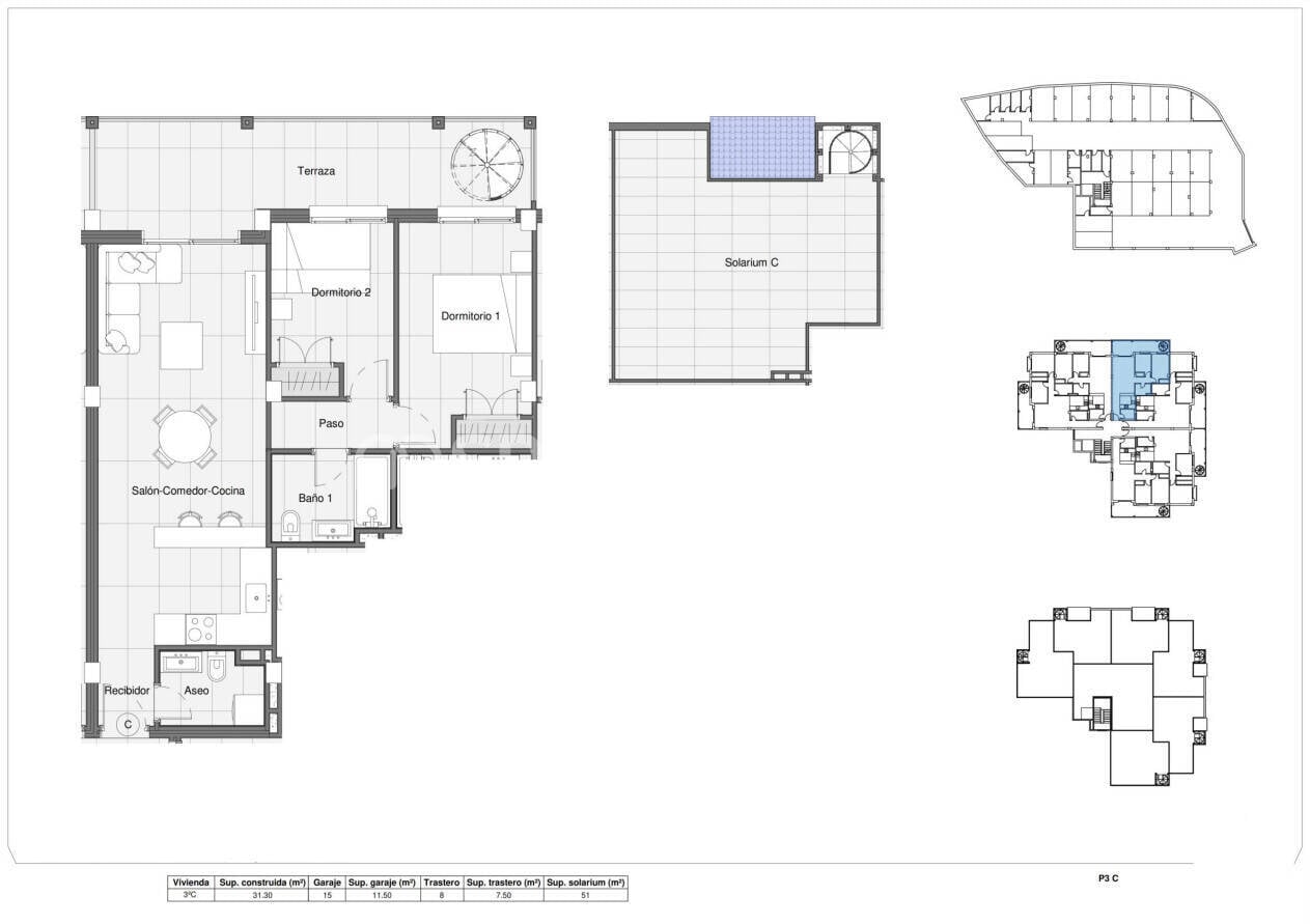 Apartamento en Bigastro, Alicante, España 2 dormitorios, 61 m2 No. 183659